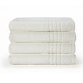 City Professional Bath Towel White 55.1 x 27.6 in – 410 GSM Cotton Blend for Hospitality